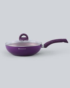 Granite Aluminium Non-Stick Wok with Glass Lid 2.7L-image-33