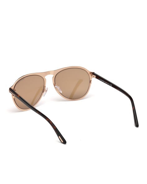 Buy Tom Ford UV Protected Aviator Sunglasses FT0525 56 28E Brown Color Men AJIO LUXE