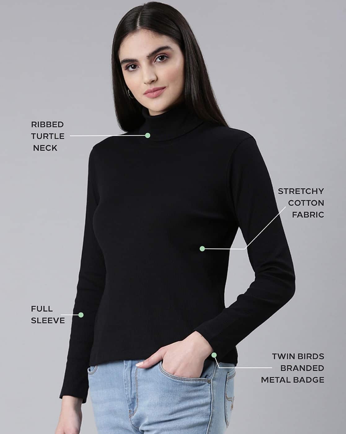 トップス BLACKBIRD / turtle neck long sleeve -1117Wx1400H-467317929-black-