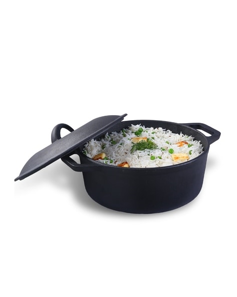 Forza Pre-Seasoned Cast-Iron Casserole with Lid 4.7L