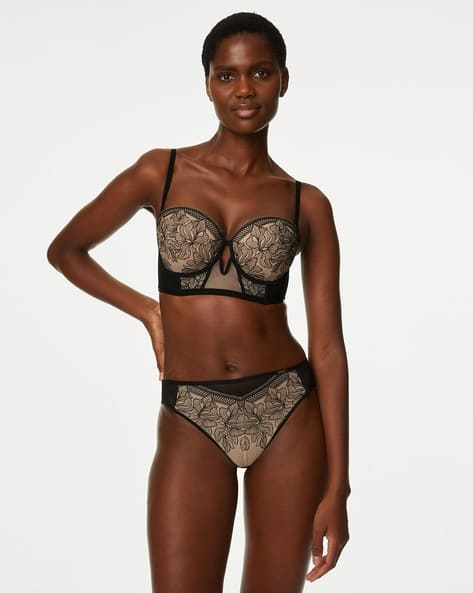 Marks & Spencer Osaka Embroidery High Leg Knickers