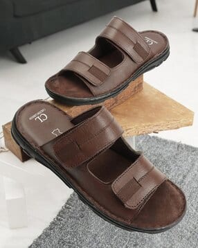 Buy Brown Sandals for Men by MANYAVAR Online