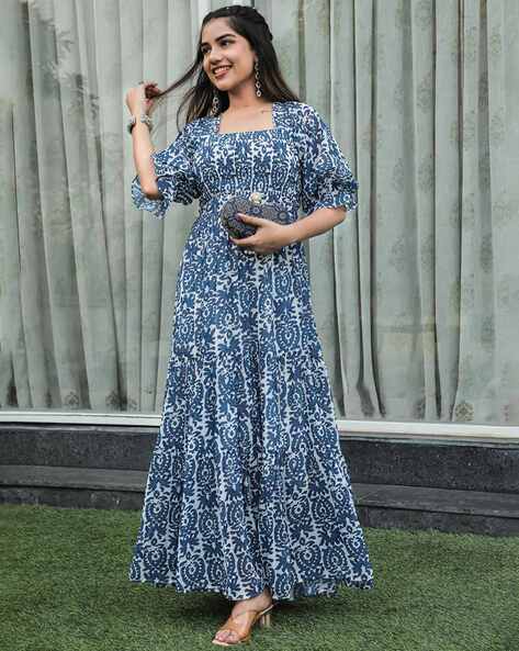 Women Printed Fit Flare Dress