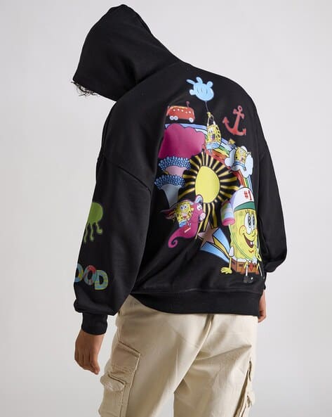 Men Graphic Print Oversized Hoodie