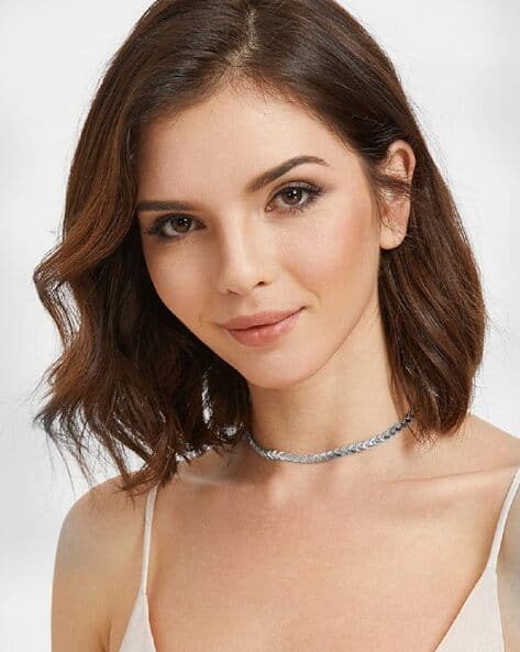 Fabula Women Stone-Studded Choker Necklace