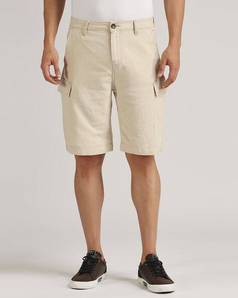 Men Zerot Regular Fit Denim Shorts