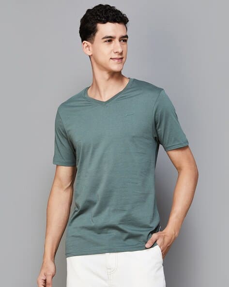 Buy Green Tshirts for Men by FAME FOREVER BY LIFESTYLE Online