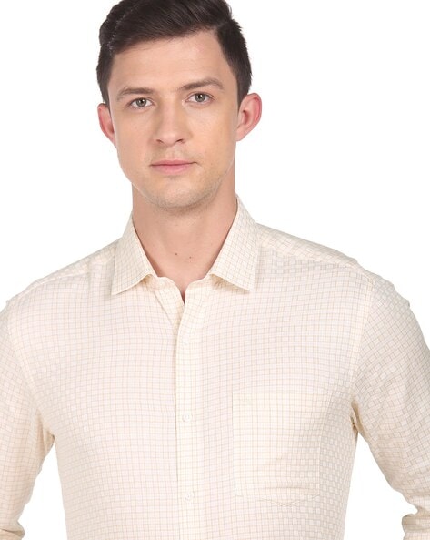 Arrow Men Checked Slim Fit Shirt