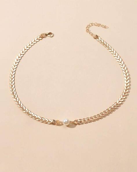 Fabula Women Choker Necklace Lobster Claw
