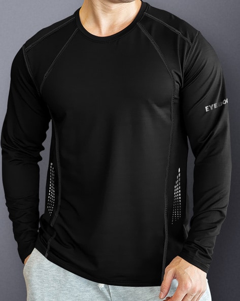 Crew-Neck T-Shirt with Full Sleeves