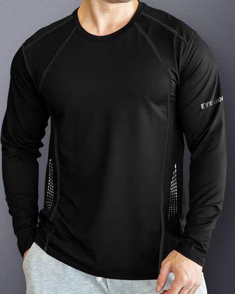 EYEBOGLER Crew-Neck T-Shirt with Full Sleeves