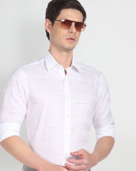 Arrow Men Striped Regular Fit Shirt