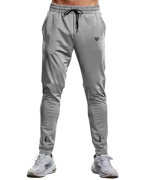 EYEBOGLER Fitted Track Pants with Drawstring Waist
