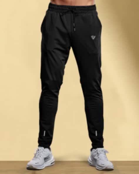 EYEBOGLER Men Straight Track Pants with Drawstring Waist