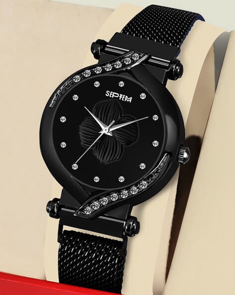 SEPTEM Women Stone-Studded Analogue Watch