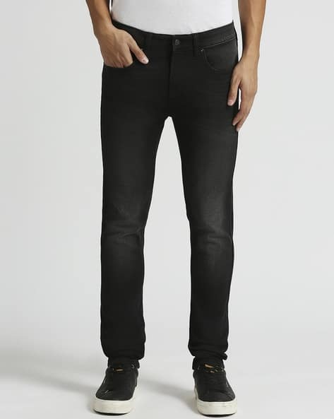 Slim Chinos Pepe Jeans Men Chinos Lightly Washed Slim Fit Jeans