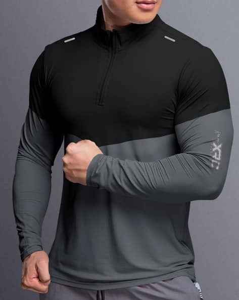 EYEBOGLER Men Regular Fit Henley-Neck T-Shirt
