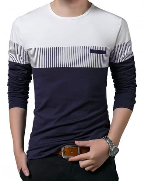 EYEBOGLER Colourblock Crew Neck T-shirt