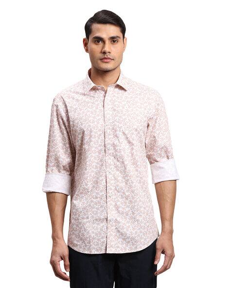 Colorplus Men Floral Print Regular Fit Shirt with Patch Pocket