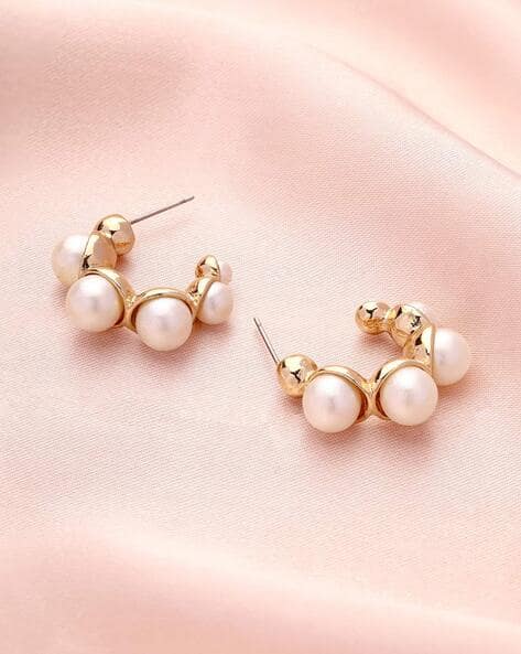 Buy White Earrings for Women by Priyaasi Online