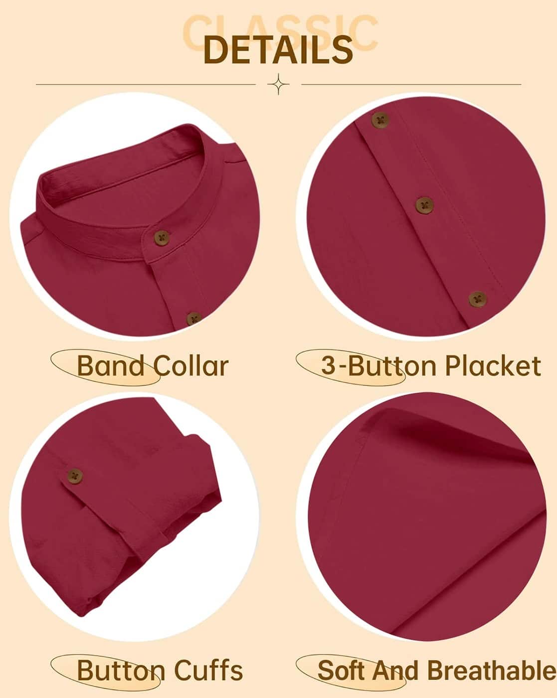 Buy Maroon Kurtas for Men by ZOMBOM Online