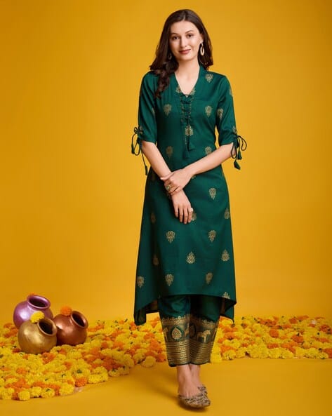 Women Printed A-Line Kurta Set
