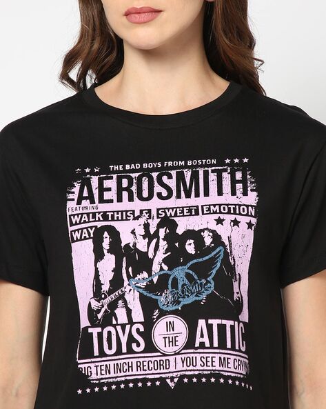 Aerosmith t shirt womens best sale