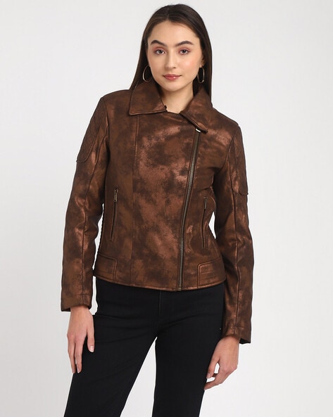 Buy Brown Jackets Coats for Women by GUESS Online Ajio