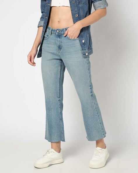 Women Lightly Washed Mid-Rise Bootcut Jeans