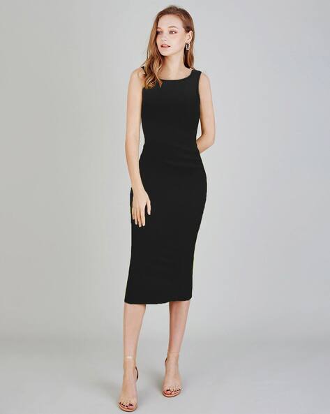Buy Toochki Women Boat-Neck Bodycon Dress Online | Ajio.com
