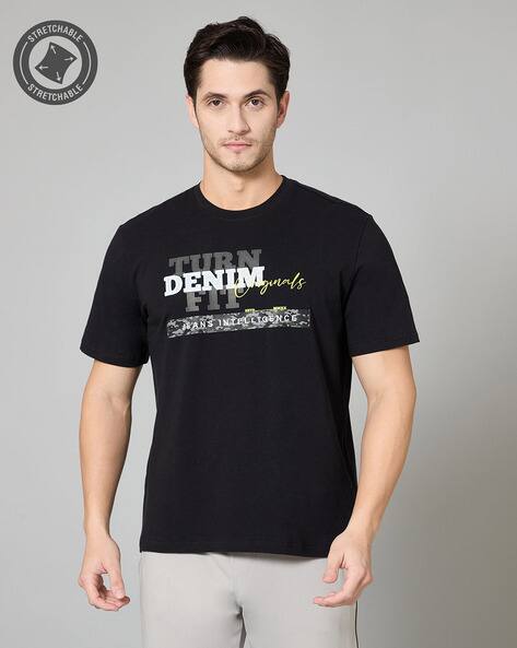 Buy Black Tshirts for Men by TurnFIT Online
