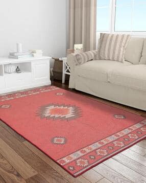 aazeem Geometric Pattern Non-Slip Carpet 5' x 4'-picture-49