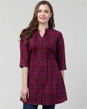hive 91 Checked Tunic with Tie-Up-picture-49