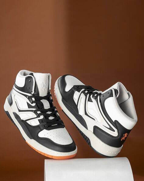 RED TAPE Men High-Top Lace-Up Sneakers