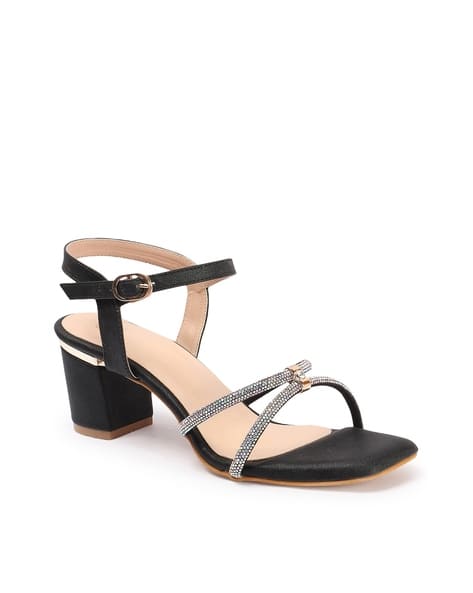 Buy Black Heeled Sandals for Women by CARLTON LONDON Online