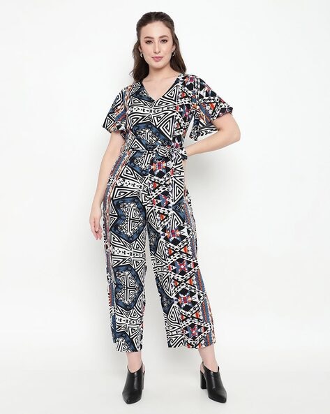 Geometric print jumpsuit deals