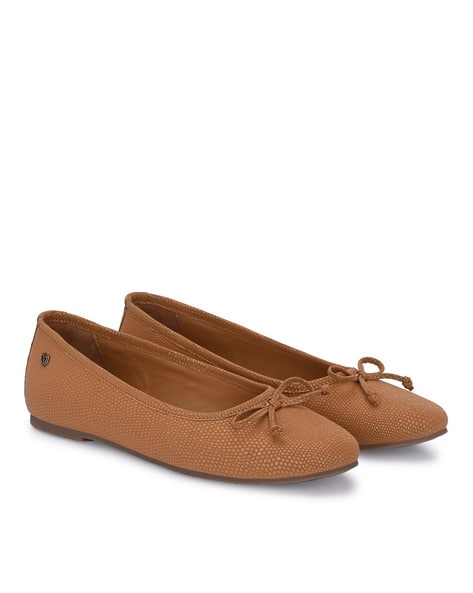 DELIZE Women Slip-On Round-Toe Ballerinas