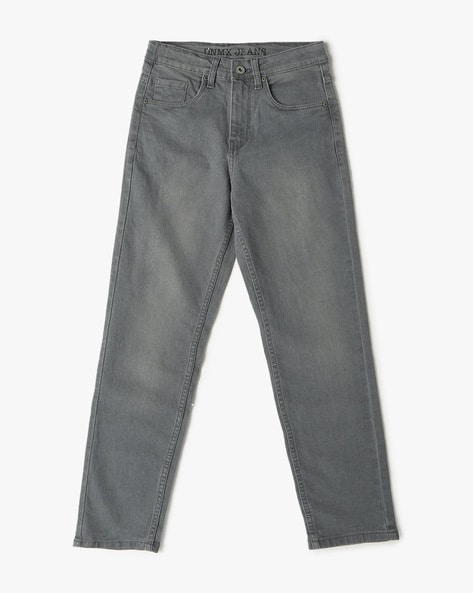 Boys Lightly Washed Straight Fit Jeans