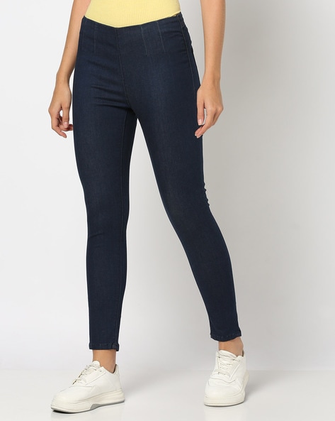 Buy Indigo Blue Jeans Jeggings for Women by LEE COOPER Online Ajio