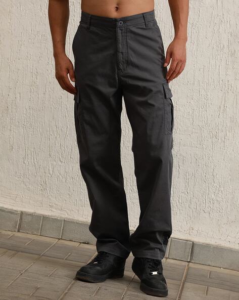 Men Mid-Rise Straight Fit Cargo Pants