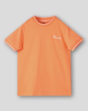 kb team spirit Boys Brand Print Relaxed Fit Crew-Neck T-Shirt-picture-34
