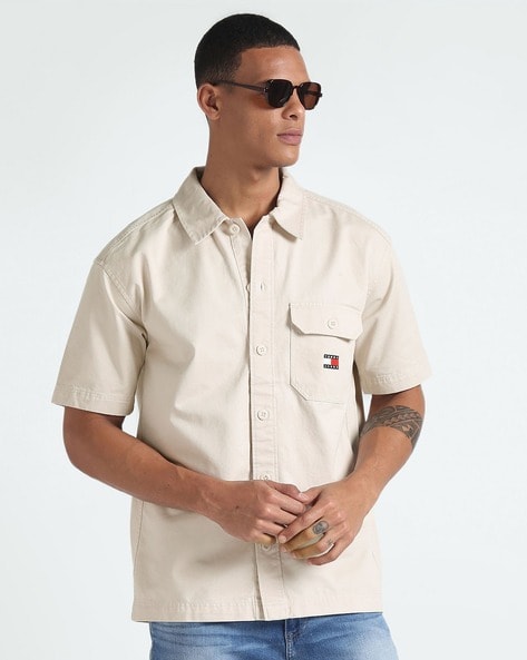 Tjm Essential Solid Short-Sleeve Overshirt