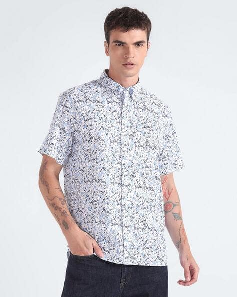 TOMMY HILFIGER Floral Print Regular Fit Shirt