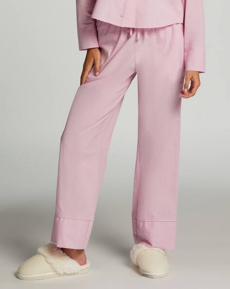 Buy Hunkemoller Stripy Pyjama Pants Lavender Color Women AJIO LUXE - Main Image
