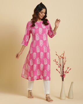Women Floral Straight Kurta-picture-13
