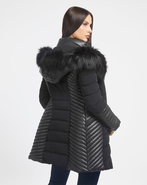 Buy Black Jackets Coats for Women by GUESS Online Ajio