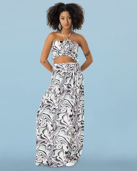 SAM Printed Top & Pants Co-Ord Set