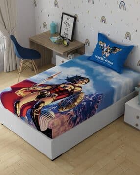portico Wonder Woman Printed Cotton Bedsheet-picture-39