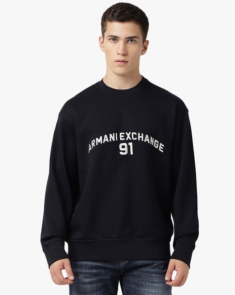 Buy Black Sweatshirt Hoodies for Men by ARMANI EXCHANGE Online Ajio