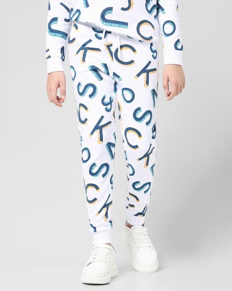 Boys Printed Straight Fit Joggers